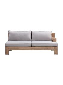 Set lounge para exterior de madera de acacia Joshua, 4 pzas., Tapizado: 100% poliéster (resistent, Estructura: madera de acacia maciza, Gris, madera de acacia, An 246 x F 80 cm