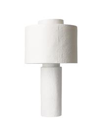 Lámpara de noche regulable Gesso, Pantalla: poliresina, yeso, Cable: plástico, Blanco, Ø 28 x Al 51 cm
