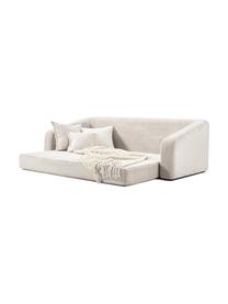 Sofá cama Eliot (3 plazas), Tapizado: 88% poliéster, 12% nylon , Patas: plástico, Tejido blanco crema, An 230 x Al 70 cm