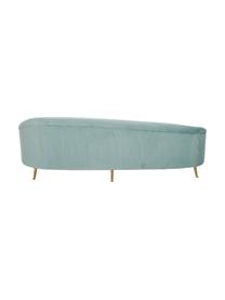 Canapé haricot 3 places velours Gatsby, Velours turquoise, larg. 245 x prof. 102 cm