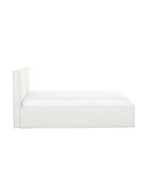 Čalouněná postel s úložným prostorem Dream, Krémově bílá