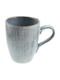 Tazza fatta a mano in varie misure Nordic Sea 6 pz, Gres, Tonalità grigie, tonalità blu, Ø 8 x Alt. 10 cm, 250 ml