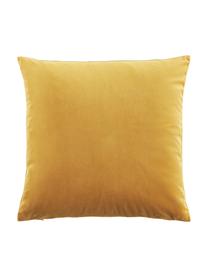 Federa arredo in velluto Rysh 2 pz, 100% poliestere (riciclato), Giallo ocra, Larg. 45 x Lung. 45 cm