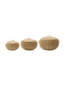 Corbeilles de rangement Rata, 3 élém., Brun, Lot de différentes tailles