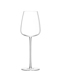 Mondgeblazen witte wijnglazen Wine Culture, 2 stuks, Glas, Transparant, Ø 9 x H 26 cm, 490 ml