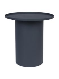 Table d'appoint ronde en métal Sverre, Métal, revêtement par poudre, Bleu foncé, Ø 46 x haut. 45 cm