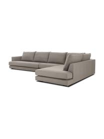 Canapé d'angle XL Tribeca, Tissu gris foncé, larg. 405 x prof. 228 cm, méridienne à droite