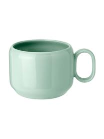 Set de tazas Mix'n'Match, 4 uds., Cerámica de gres, Rosa, amarillo, azul, verde, Ø 9 cm x Al 7 cm, 200 ml