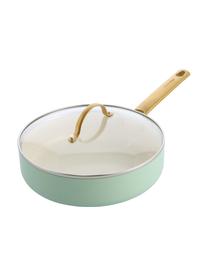 Kochtopf-Set Padova mit Antihaftbeschichtung, 10-tlg., Griffe: Edelstahl, beschichtet mi, Deckel: Glas, Mintgrün, Goldfarben, Set mit verschiedenen Größen