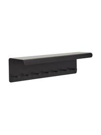 Metall-Wandgarderobe Bow, Stahl, beschichtet, Schwarz, B 40 x H 10 cm