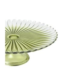 Alzata per dolci in vetro Verde, Vetro, Verde, Ø 33 x Alt. 10 cm