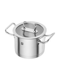 Kochtopf-Set Pro aus Edelstahl, 5-tlg., Deckel: Glas, Edelstahl, Silberfarben, Set mit verschiedenen Größen