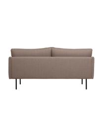 Sofá Fluente (2 plazas), Tapizado: poliéster Alta resistenci, Estructura: madera de pino maciza, Patas: metal con pintura en polv, Tejido gris pardo, An 170 x F 95 cm