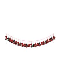 Adventskalender Merry X-Mas, Polyester, Baumwolle, Grün, Rot, Schwarz, L 270 cm