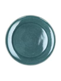 Assiette plate céramique Audrey, 2 pièces, Bleu-vert