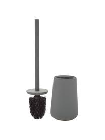 Escobilla de baño de porcelana Nova One, Recipiente: porcelana, Gris, Ø 10 x Al 43 cm