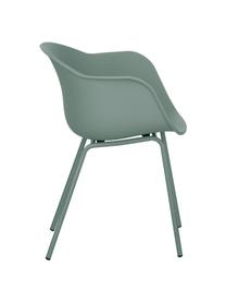Chaise scandinave plastique Claire, Vert, larg. 60 x prof. 54 cm