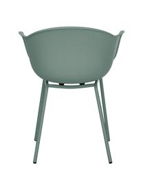 Chaise scandinave plastique Claire, Vert, larg. 60 x prof. 54 cm