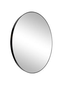 Kulaté nástěnné zrcadlo s dřevěným rámem Complete, Černá, Ø 110 cm, H 4 cm