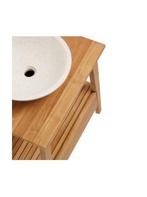 Szafka pod umywalkę z litego drewna tekowego Kuveni, Drewno tekowe, Drewno tekowe, S 70 x W 80 cm