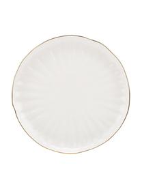 Assiette plate porcelaine Sali, 2 pièces, Blanc