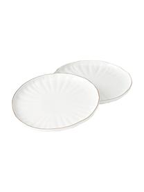 Assiettes plates porcelaine Sali, 2 pièces, Porcelaine, Blanc, Ø 27 x haut. 3 cm