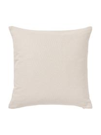 Bestickte Kissenhülle Pritha, 100 % Baumwolle, Beige, B 45 x L 45 cm