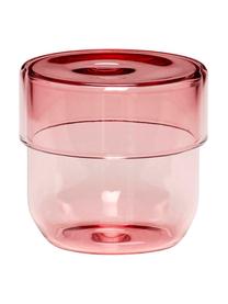 Boîte en verre rose Transisto, 2 élém., Verre, Rose, Ensemble de boîtes M