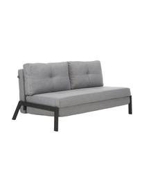 Sofa rozkładana z metalowymi nogami Edward, Tapicerka: 100% poliester 40 000 cyk, Jasny szary, S 152 x G 96 cm