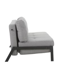 Schlafsofa Edward (2-Sitzer) mit Metall-Füßen, ausklappbar, Bezug: 100% Polyester 40.000 Sch, Webstoff Hellgrau, B 152 x T 96 cm