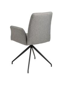 Čalúnená otočná stolička Naya, Svetlosivá, Š 59 x H 59 cm