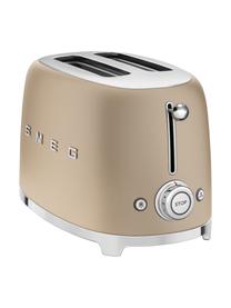 Kompakt Toaster 50's Style, Edelstahl, lackiert, Champagnerfarben, matt, B 31 x T 20 cm