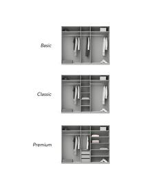 Armario modular Leon, 5 puertas (250 cm), diferentes variantes, Estructura: aglomerado con certificad, Gris, Interior Basic (An 250 x Al 200 cm)