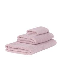 Eenkleurige handdoekenset Comfort, 3-delig, Oudroze, Set met verschillende formaten
