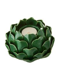 Set portalumini Rose, 2 pz., Terracotta, Verde chiaro, verde scuro, Ø 14 x Alt. 9 cm