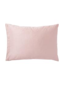 Taie d'oreiller en satin de coton Comfort, Rose, larg. 50 x long. 70 cm