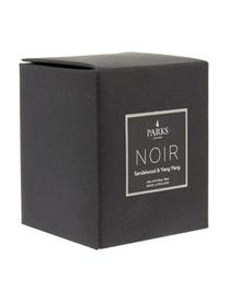 Vela perfumada Noir (madera de sándalo y ylang-ylang), Recipiente: vidrio, Negro, Ø 8 x Al 9 cm