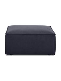 Pouf canapé Lennon, Tissu bleu foncé, larg. 88 x haut. 43 cm