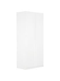 Drehtürenschrank Mia, 2-türig, Holzwerkstoff, beschichtet, Weiß, B 91 x H 210 cm