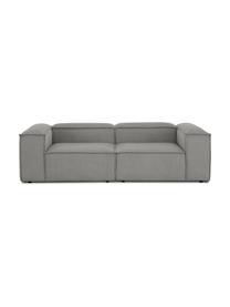Modulares Sofa Lennon (3-Sitzer) in Grau aus Cord, Bezug: Cord (92% Polyester, 8% P, Gestell: Massives Kiefernholz, Spe, Cord Grau, B 238 x T 119 cm
