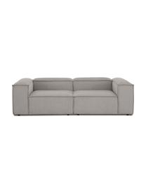 Modulares Sofa Lennon (3-Sitzer) in Grau aus Cord, Bezug: Cord (92% Polyester, 8% P, Gestell: Massives Kiefernholz, FSC, Füße: Kunststoff Die Füße befin, Cord Grau, B 238 x T 119 cm