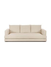 Divano 3 posti Tribeca, Rivestimento: 100% poliestere Il rivest, Struttura: legno massiccio di faggio, Piedini: legno massiccio di faggio, Tessuto beige scuro, Larg. 228 x Prof. 104 cm