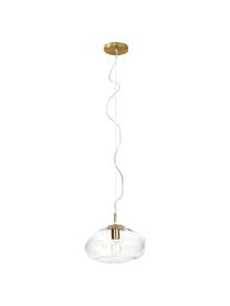 Suspension Amora, Transparent, couleur laitonnée, Ø 35 x haut. 20 cm