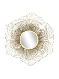 Wandspiegel Elio mit Metall-Dekor, Metall, beschichtet, Goldfarben, Ø 69 cm