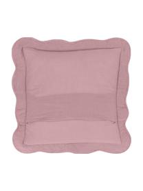 Bestickte Kissenhülle Madlon, 100% Baumwolle, Lila, B 45 x L 45 cm