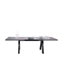 Table extensible aspect béton Apex, 200 - 250 x 100 cm, Aspect béton, larg. de 200 à 250 x prof. 100 cm