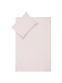 Set lenzuola in cotone percalle rosa Elsie, Rosa, 240 x 300 cm + 2 federe 50 x 80 cm