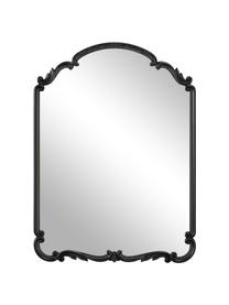 Barock-Wandspiegel Francesca, Rahmen: Mitteldichte Holzfaserpla, Rückseite: Mitteldichte Holzfaserpla, Spiegelfläche: Spiegelglas, Schwarz, B 56 x H 76 cm