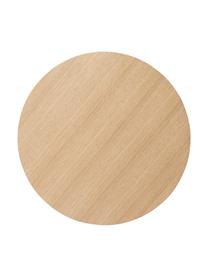 Table basse ronde en bois Dan, MDF (panneau en fibres de bois à densité moyenne) avec placage en bois de chêne, Rotin, bois, Ø 80 x haut. 30 cm