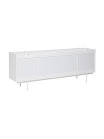 Aparador Elyn, Estructura: tablero de fibras de dens, Patas: metal con pintura en polv, Blanco mate, An 200 x Al 75 cm